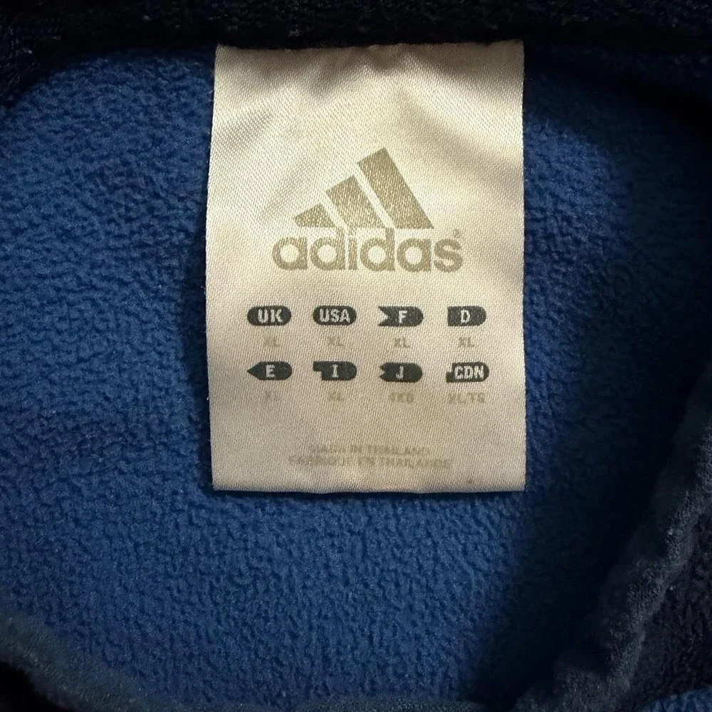 Vintage Adidas Fleece Pullover Sweater Men's Size XL Y2K 2000s Retro Gym